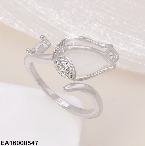 [EA16000547] ANILLO TULIPAN BLANCO GR RE318-340 (TLP)