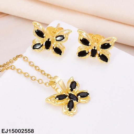 [EJ15002558] SET DOR MARIPOSA NEGRA F8944-205
