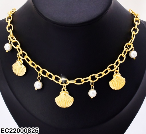 [EC22000825] CADENA C/DIJES:PERLAS/OSTRAS K8313-466