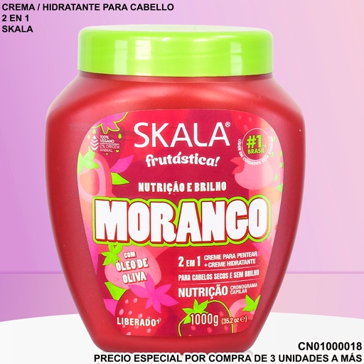 [CN01000018] CREMA SKALA FRUTASTICA MORANGO 2EN1 1000G 328
