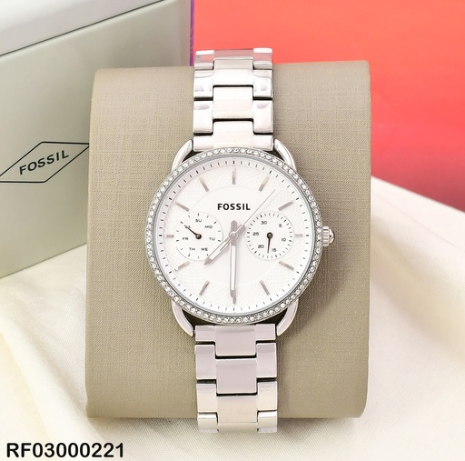 [RF03000221] RELOJ FOSSIL FAJA METALICA PLATEADA ES4262