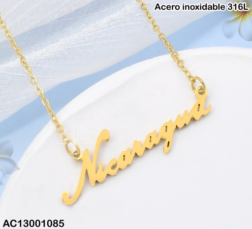 [AC13001085] CADENA FINA DIJE "NICARAGUA" CA390-1