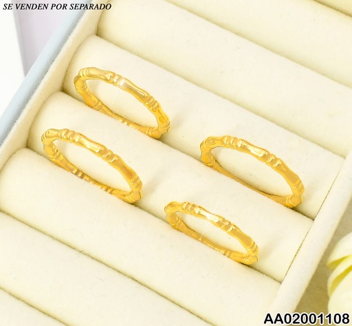 [AA02001108] ANILLO GRABADO BAMBOO 006P3004-439