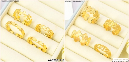 [AA02001113] ANILLO DISEÑOS SURTIDOS VAN CLEEF/HOJITAS 006K8013-439