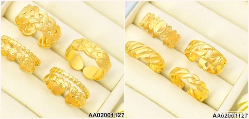 [AA02001127] ANILLO DISEÑOS SURTIDOS TRENZAS/PELOTITAS 006K8017-439