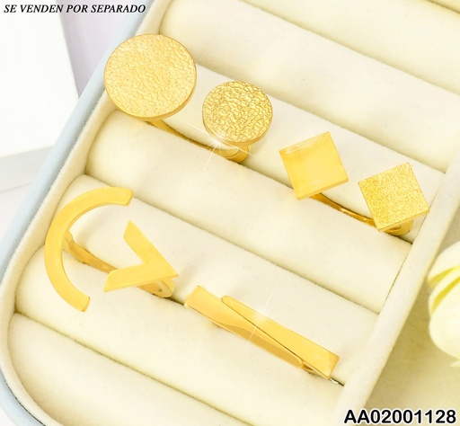 [AA02001128] ANILLO DISEÑOS SURTIDOS FIGURAS GEOMETRICAS 006K7904-439