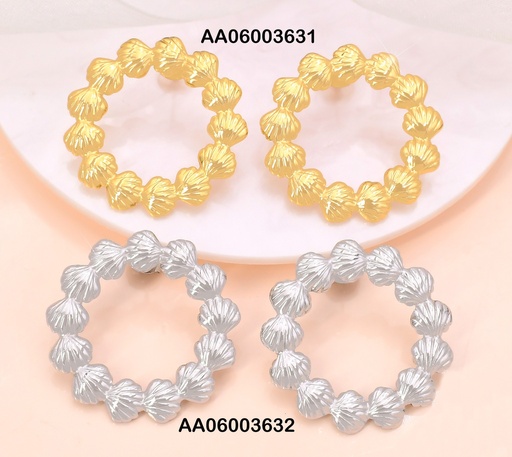 [AA06003632] ARETES PLAT.CIRCULOS DE OSTRAS PQ.EA1173-1