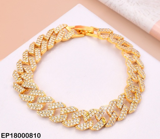 [EP18000810] PULSERA DORADA PRONG "Z" ZIRC. BE467-316