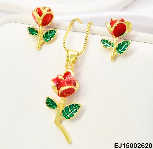 [EJ15002620] SET DOR ROSA ROJA SE1161-9
