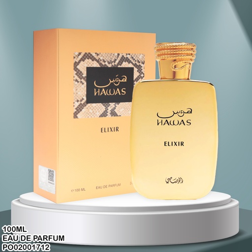 [PO02001712] PERFUME HAWAS ELIXIR UNISEX RASASI EDP 100ML