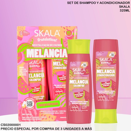 [CS02000001] SET SKALA FRUTASTICA MELANCIA 325ML