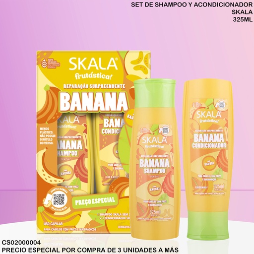 [CS02000004] SET SKALA FRUTASTICA BANANA 325ML
