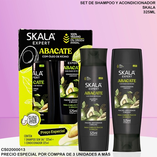 [CS02000013] SET SKALA EXPERT ABACATE 325ML