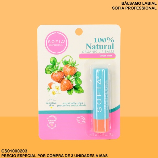 [CS01000203] BALSAMO LABIAL SOFIA PROF. SWEET MINT AS-LB03