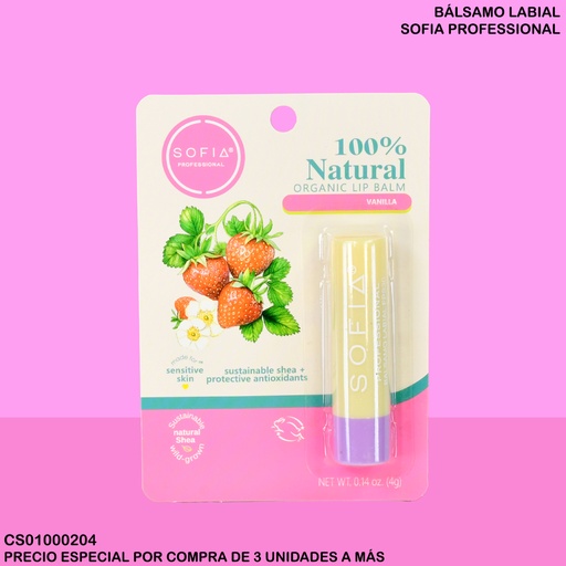 [CS01000204] BALSAMO LABIAL SOFIA PROF. VANILLA AS-LB02