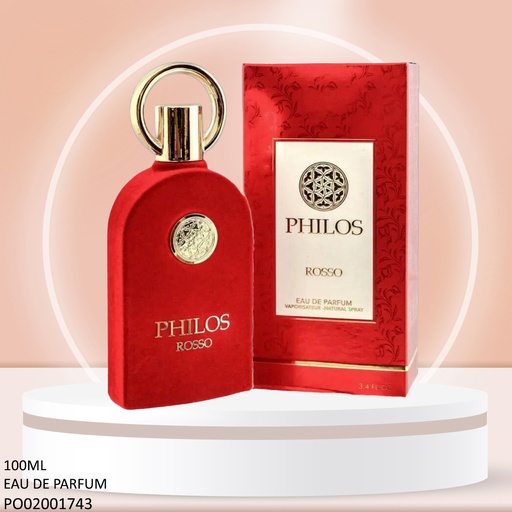[PO02001743] PERFUME PHILOS ROSSO MAISON ALHAMBRA EDP 100ML