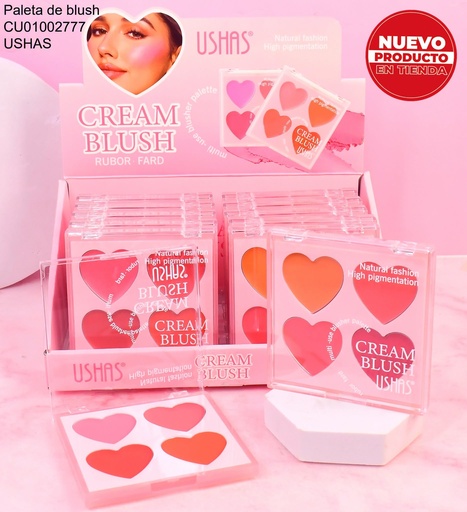 [CU01002777] BLUSH NATURAL CREMA CORAZONES UC143B