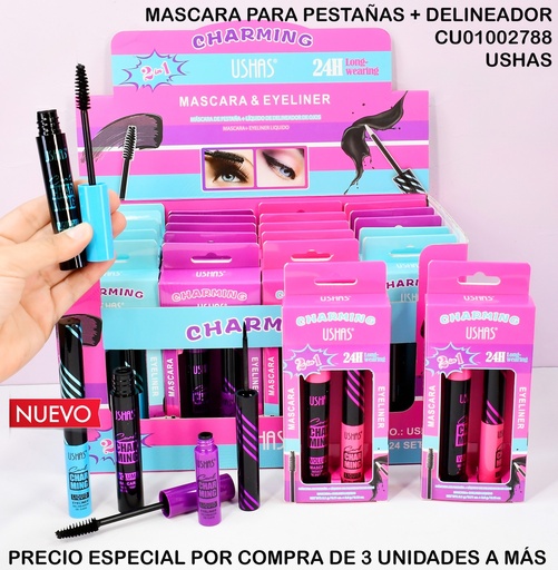 [CU01002788] MASCARA + DELINEADOR CHARMING US014