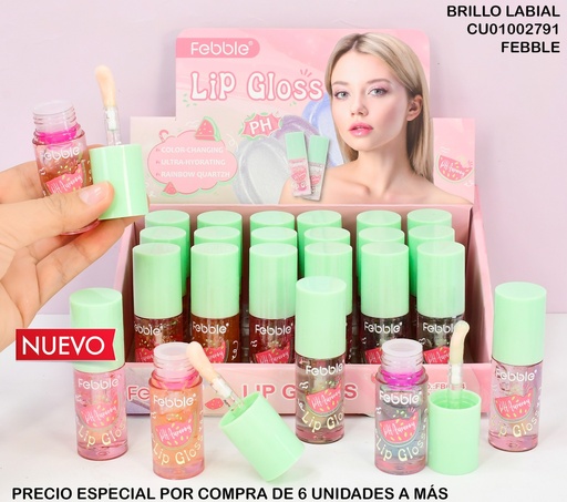 [CU01002791] LIP GLOSS FEBBLE PH SANDIA FBC054 SRTIDOS