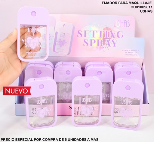 [CU01002811] SELLADOR DE MAQUILLAJE EN SPRAY USHAS UC133