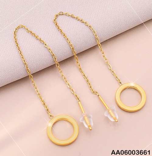 [AA06003661] ARETES VIOLADORAS CIRCULO COLGANTE KE102094-HR