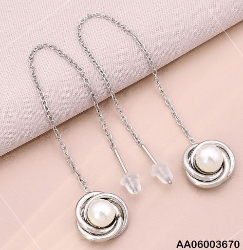 [AA06003670] ARETES PLAT.VIOLADORAS COLGANTE BASE RDC/PERLITA KE102105-HR