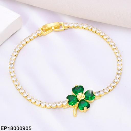 [EP18000905] PULSERA ZIRC.PQ C/FLOR ZIRC. COL SURT. BE524-319