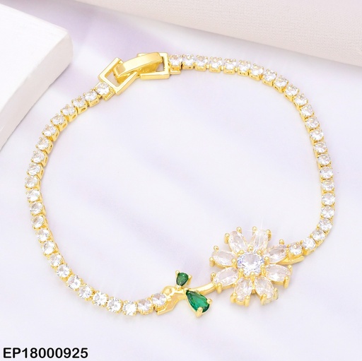 [EP18000925] PULSERA ZIRCONIAS PQ  FLOR CENTRO BE545-319