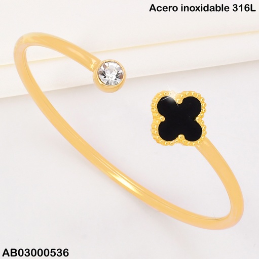[AB03000536] BRAZALETE AJUSTABLE VAN CLEEF NEGRO BA2151-20