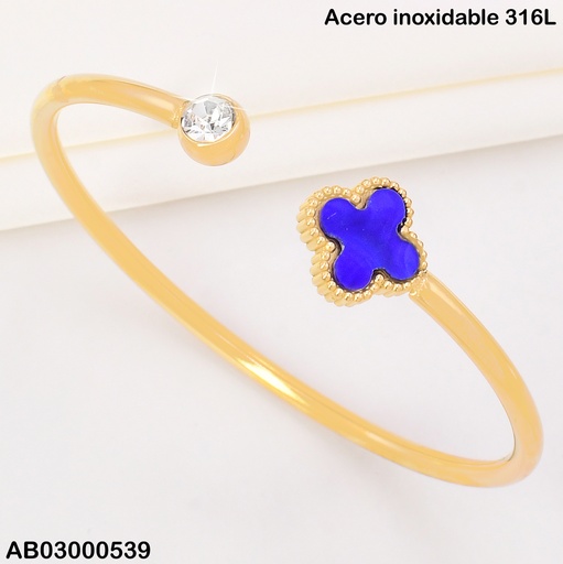 [AB03000539] BRAZALETE AJUSTABLE VAN CLEEF AZUL BA2154-20