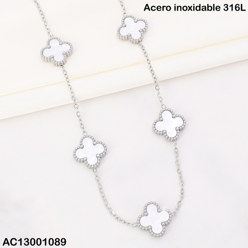 [AC13001089] CADENA PLAT.VAN CLEEF BLANCOS (5) CA413-331