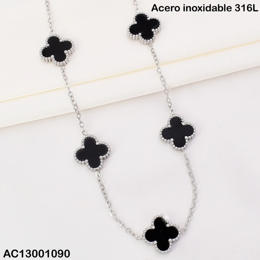 [AC13001090] CADENA PLAT.VAN CLEEF NEGROS (5) CA414-331