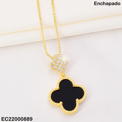 [EC22000889] CADENA DOR VAN CLEEF ZIRC/ NEGRO N4021-659