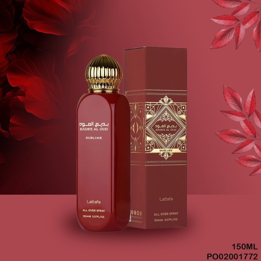 [PO02001772] PERFUME LATTAFA ALL OVER SPRAY BADEE AL OUD SUBLIME 150ML