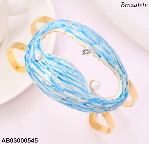 [AB03000545] BRAZALETE DOR TIBURON ESMALTADO BA2244-45
