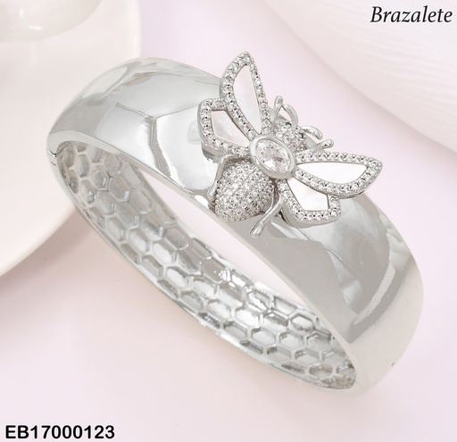 [EB17000123] BRAZALETE PLAT ABEJA CENTRO BE571-268