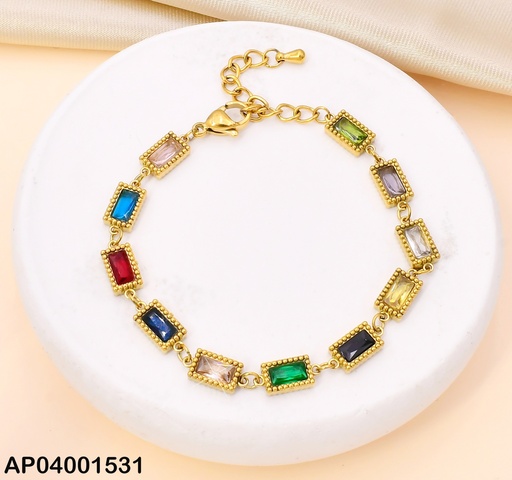 [AP04001531] PULSERA RECTANGULOS VARIOS COLORES KB204112-SXSJ