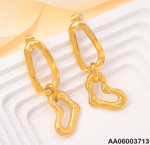 [AA06003713] ARETES CROQUIS OVALOS-CORAZON KE117019-Z