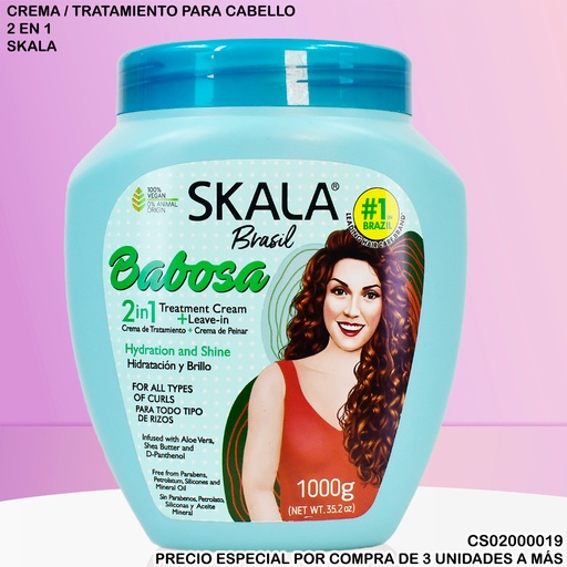 [CS02000019] CREMA SKALA BRASIL BABOSA 2EN1 1000G 04
