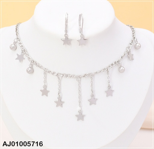[AJ01005716] SET PLACA PLAT. ESTRELLAS CAD.C/PELOTITAS-ESTRELLAS KS-192714