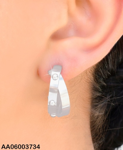[AA06003734] ARETES PLAT  "C" DOBLE PELOTITAS KE119260-SP