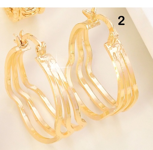 [EA21000398] ARGOLLA DOR (3) LINEAS N5240-304
