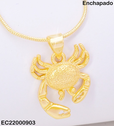 [EC22000903] CADENA FINA DIJE CANGREJO CE396-294