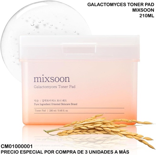 [CM01000001] GALACTOMYCES TONER PAD MIXSOON 210ML