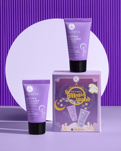 [CL01000020] KIT LUSETA SHAMPOO & ACONDICIONADOR BIOTIN & COLLAGEN 30ML L6048T-49