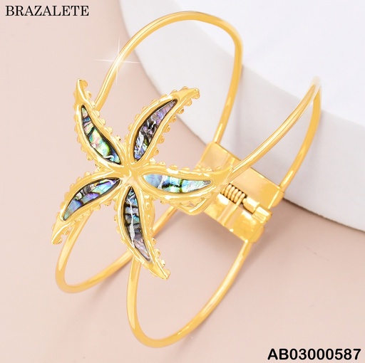 [AB03000587] BRAZALETE DOR ESTRELLA DE MAR  BA2255-45
