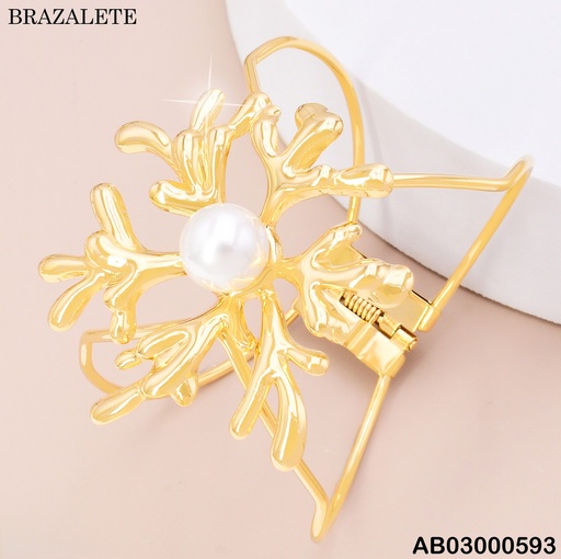 [AB03000593] BRAZALETE DOR RAMAS /PERLA CENTRO BA2261-45