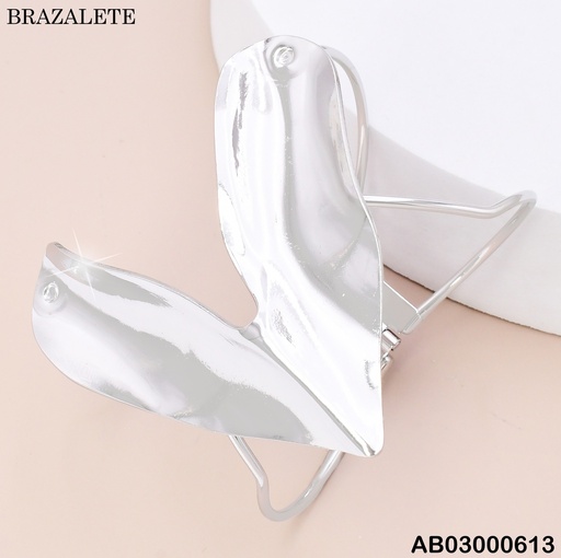 [AB03000613] BRAZALETE PLAT "V" CENTRO BA2282-45