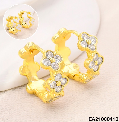 [EA21000410] ARGOLLAS VAN CLEEF 3 ZIRC./3 BLANCOS EE4116-9