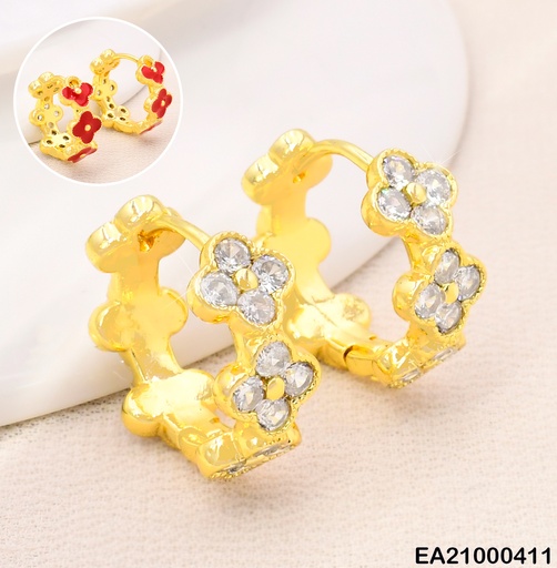 [EA21000411] ARGOLLAS VAN CLEEF 3 ZIRC./3 ROJOS EE4118-9